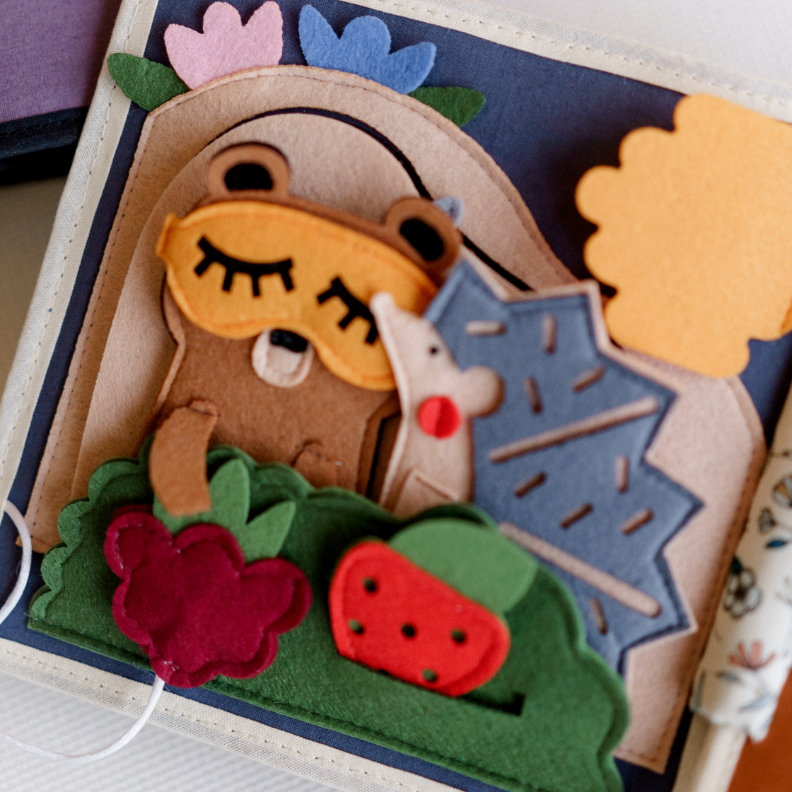 gift for 2 year old, fine motor skills toy, quiet time forest toy